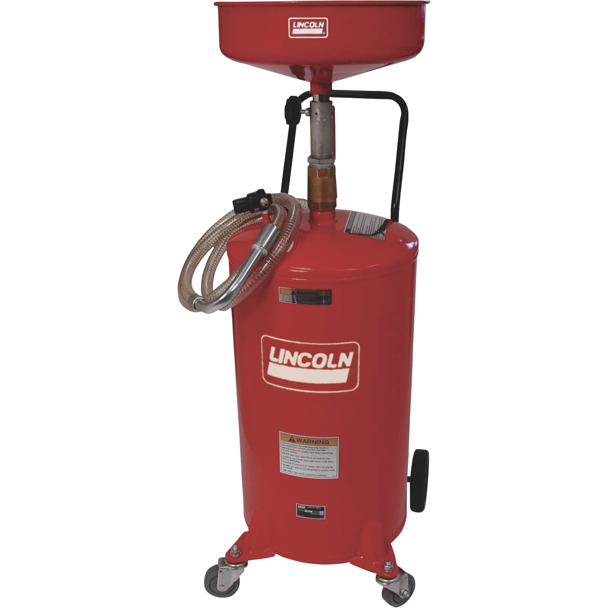 Lincoln Upright Portable Oil Drain - 18 Gallon, Model# 3601